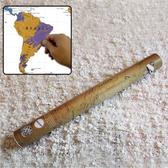 Brand new! Scratch Off World Map Original by Luckies of London (UK), large sz - Picture 3 of 12